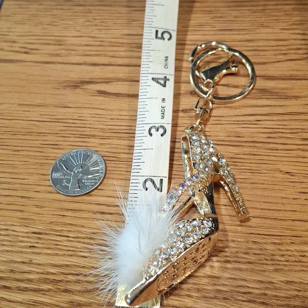 Faux Fur Heel Keychain/Bag Charm